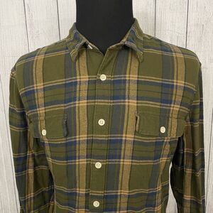 Lucky Brand Men's XL Multicolor Check Long Sleeve Button-Front Flannel Shirt